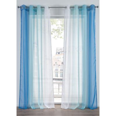 bonprix Gardinen aus leichtem Voile, auch in extra lang (2er Pack)blau 6 (H/B: 295/144 cm)false bonprix Gardinen aus leichtem Voile, auch in extra lang (2er Pack)blau 6 (H/B: 295/144 cm)false