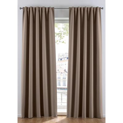 bonprix Abdunkelnder Vorhang, in vielen Größen (1er Pack)braun 1 (H/B: 145/130 cm)false bonprix Abdunkelnder Vorhang, in vielen Größen (1er Pack)braun 1 (H/B: 145/130 cm)false