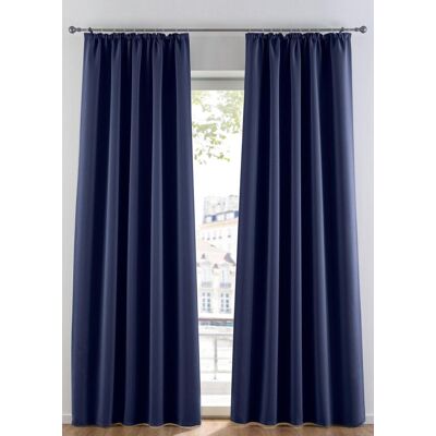 bonprix Abdunkelnder Vorhang, in vielen Größen (1er Pack)blau 1 (H/B: 145/130 cm)false bonprix Abdunkelnder Vorhang, in vielen Größen (1er Pack)blau 1 (H/B: 145/130 cm)false