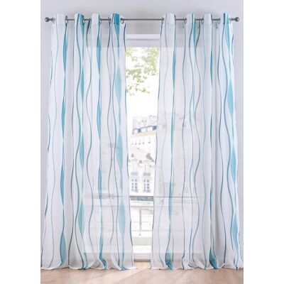 bonprix Gardine aus leichtem Voile (1er Pack)petrol 2 (H/B: 175/140 cm)false bonprix Gardine aus leichtem Voile (1er Pack)petrol 2 (H/B: 175/140 cm)false