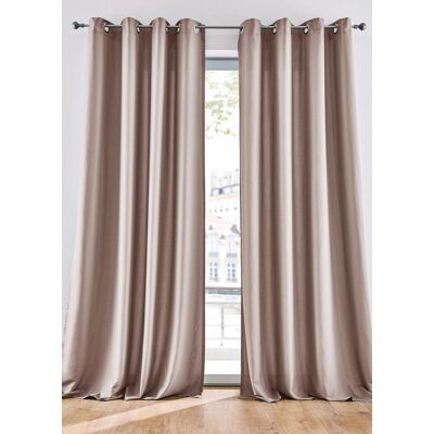 bonprix Pflegeleichte Vorhänge aus Mikrofaser (2er Pack)beige 1 (H/B: 145/140 cm)false bonprix Pflegeleichte Vorhänge aus Mikrofaser (2er Pack)beige 1 (H/B: 145/140 cm)false
