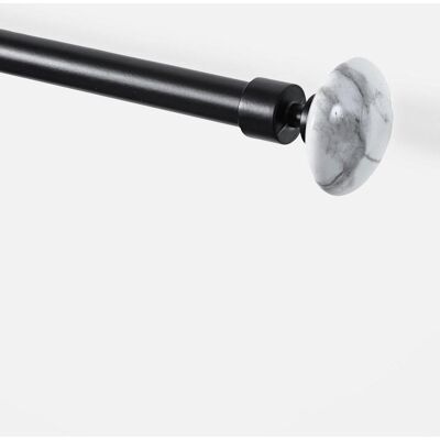 bonprix Ausziehbare Gardinenstange mit Endstück Marmor Optikschwarz 1 (70-120 cm)false bonprix Ausziehbare Gardinenstange mit Endstück Marmor Optikschwarz 1 (70-120 cm)false