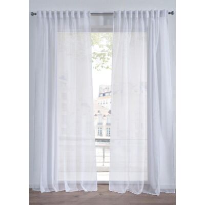 bonprix Gardine mit feiner Struktur, in extra lang und breit (1er Pack)weiß 7 (H/B: 145/280 cm)false bonprix Gardine mit feiner Struktur, in extra lang und breit (1er Pack)weiß 7 (H/B: 145/280 cm)false
