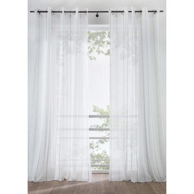 bonprix Gardine mit Streifen (1er Pack)weiß 2 (H/B: 245/140 cm)false bonprix Gardine mit Streifen (1er Pack)weiß 2 (H/B: 245/140 cm)false