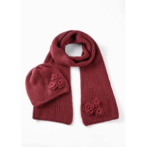 bonprix Schal und Mütze (2-tlg. Set)rot 0Damen bonprix Schal und Mütze (2-tlg. Set)rot 0Damen