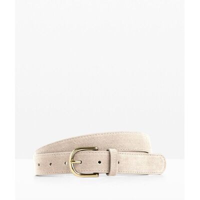 bonprix Ledergürtel mit glänzender Schließebeige 130Damen bonprix Ledergürtel mit glänzender Schließebeige 130Damen