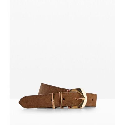 bonprix Ledergürtel mit glänzender Metallschließebraun 110Damen bonprix Ledergürtel mit glänzender Metallschließebraun 110Damen