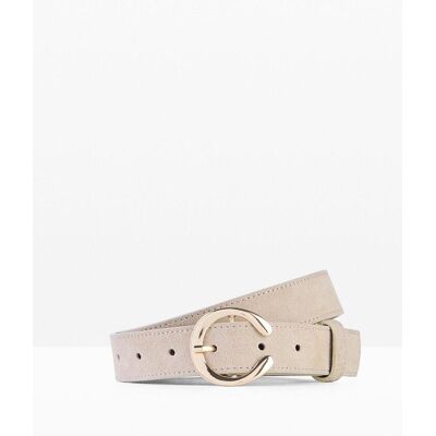bonprix Ledergürtel mit rundem Verschlussbeige 80Damen bonprix Ledergürtel mit rundem Verschlussbeige 80Damen