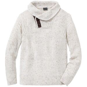 bonprix Grobstrick-Pullover mit Schalkragenbeige 52Herren bonprix Grobstrick-Pullover mit Schalkragenbeige 52Herren