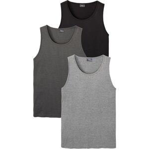 bonprix Tanktop in Regular Fit (3er Pack)grau 60Herren bonprix Tanktop in Regular Fit (3er Pack)grau 60Herren