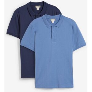 bonprix Jersey-Poloshirt aus reiner Bio-Baumwolle (2er Pack)blau 52Herren bonprix Jersey-Poloshirt aus reiner Bio-Baumwolle (2er Pack)blau 52Herren