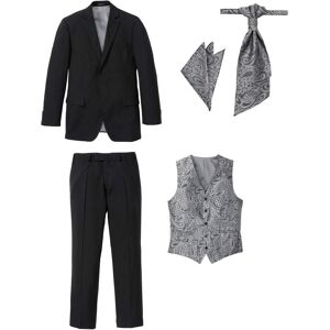 bonprix Hochzeitsanzug (5-tlg.Set) mit Weste und Plastron, Regular Fitschwarz 48Herren bonprix Hochzeitsanzug (5-tlg.Set) mit Weste und Plastron, Regular Fitschwarz 48Herren