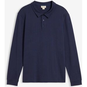 bonprix Langarm-Poloshirt aus reiner Bio-Baumwolleblau 48Herren bonprix Langarm-Poloshirt aus reiner Bio-Baumwolleblau 48Herren