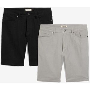 bonprix Stretch-Bermuda in Regular-Fit (2er Pack)schwarz 64Herren bonprix Stretch-Bermuda in Regular-Fit (2er Pack)schwarz 64Herren