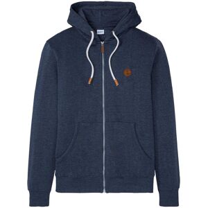 bonprix Kapuzen-Sweatjacke mit Lederimitat-Detailsblau 64Herren bonprix Kapuzen-Sweatjacke mit Lederimitat-Detailsblau 64Herren