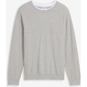 bonprix Feinstrickpullover mit doppeltem Kragengrau 64Herren bonprix Feinstrickpullover mit doppeltem Kragengrau 64Herren