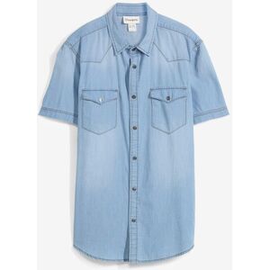 bonprix Jeanshemd, Kurzarm aus reiner Bio-Baumwolle, Slim Fitblau 49Herren bonprix Jeanshemd, Kurzarm aus reiner Bio-Baumwolle, Slim Fitblau 49Herren