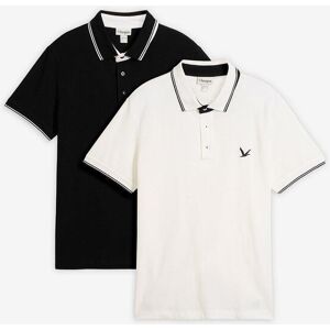 bonprix Poloshirt aus reiner Bio-Baumwolle (2er Pack)schwarz 52Herren bonprix Poloshirt aus reiner Bio-Baumwolle (2er Pack)schwarz 52Herren