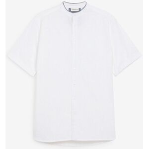 bonprix Kurzarmhemd aus Leinen-Mix in Regular Fitweiß 41Herren bonprix Kurzarmhemd aus Leinen-Mix in Regular Fitweiß 41Herren