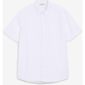 bonprix Kurzarmhemd aus Leinen-Mix in Regular Fitweiß 43Herren bonprix Kurzarmhemd aus Leinen-Mix in Regular Fitweiß 43Herren