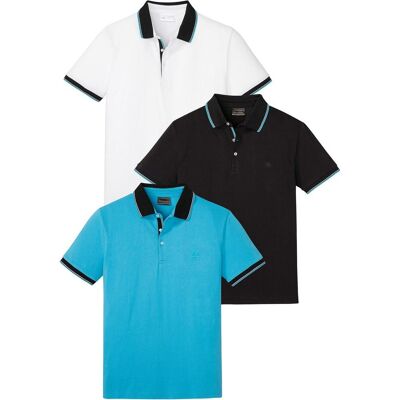 bonprix Poloshirt (3er Pack)blau 56Herren bonprix Poloshirt (3er Pack)blau 56Herren