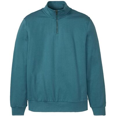 bonprix Sweatshirt mit Troyerkragenpetrol 52Herren bonprix Sweatshirt mit Troyerkragenpetrol 52Herren