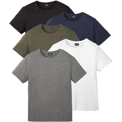 bonprix T-Shirt (5er Pack)grün 64Herren bonprix T-Shirt (5er Pack)grün 64Herren