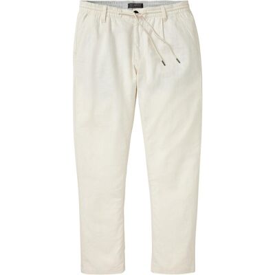 bonprix Relaxed Fit Schlupf-Hose aus luftigem Leinen-Mix, Straightbeige 58Herren bonprix Relaxed Fit Schlupf-Hose aus luftigem Leinen-Mix, Straightbeige 58Herren