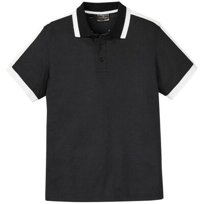 bonprix Piqué-Poloshirt aus reiner Bio-Baumwolleschwarz 44Herren bonprix Piqué-Poloshirt aus reiner Bio-Baumwolleschwarz 44Herren