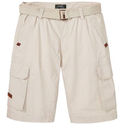 bonprix Cargo-Bermuda mit Dehnbund und Gürtel in Regular Fitgrau 54Herren bonprix Cargo-Bermuda mit Dehnbund und Gürtel in Regular Fitgrau 54Herren