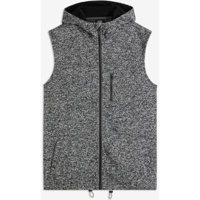 bonprix Strickfleece-Weste mit Kapuzeschwarz 56Herren bonprix Strickfleece-Weste mit Kapuzeschwarz 56Herren