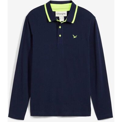 bonprix Piqué-Poloshirt aus reiner Bio-Baumwolleblau 72Herren bonprix Piqué-Poloshirt aus reiner Bio-Baumwolleblau 72Herren