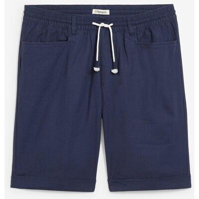 bonprix Regular Fit Schlupf-Bermuda aus luftigem Leinen-Mixblau 56Herren bonprix Regular Fit Schlupf-Bermuda aus luftigem Leinen-Mixblau 56Herren