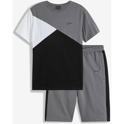 bonprix T-Shirt und Sweat-Bermuda (2-tlg.Set)grau 48Herren bonprix T-Shirt und Sweat-Bermuda (2-tlg.Set)grau 48Herren