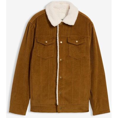 bonprix Cord-Jacke mit Teddyfutterbraun 68Herren bonprix Cord-Jacke mit Teddyfutterbraun 68Herren