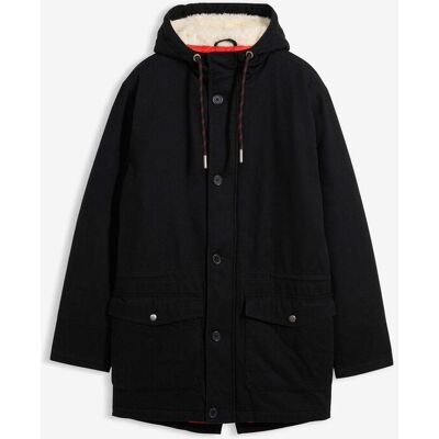bonprix Winter-Parka mit Teddy-Kapuzeschwarz 56Herren bonprix Winter-Parka mit Teddy-Kapuzeschwarz 56Herren