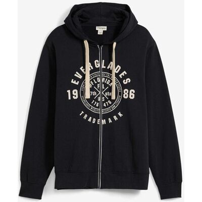 bonprix Kapuzen-Sweatjacke mit Komfortschnittschwarz 52Herren bonprix Kapuzen-Sweatjacke mit Komfortschnittschwarz 52Herren