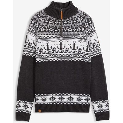 bonprix Norweger-Troyer in Regular Fitgrau 72Herren bonprix Norweger-Troyer in Regular Fitgrau 72Herren