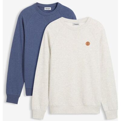 bonprix Sweatshirt (2er Pack)blau 68Herren bonprix Sweatshirt (2er Pack)blau 68Herren