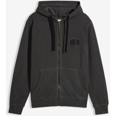 bonprix Kapuzen-Sweatjacke in ausgewaschener Optikschwarz 52Herren bonprix Kapuzen-Sweatjacke in ausgewaschener Optikschwarz 52Herren