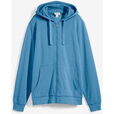 bonprix Kapuzen-Sweatjacke in Regular Fitblau 56Herren bonprix Kapuzen-Sweatjacke in Regular Fitblau 56Herren