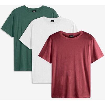 bonprix T-Shirt (3er Pack)rot 68Herren bonprix T-Shirt (3er Pack)rot 68Herren