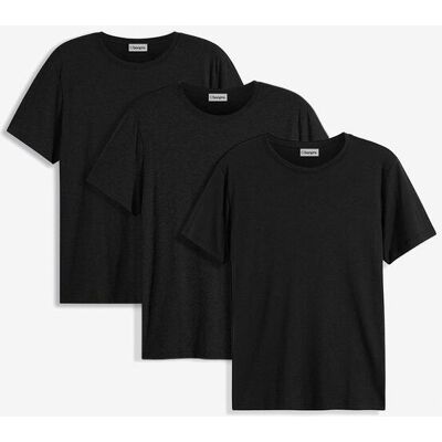 bonprix T-Shirt (3er Pack)schwarz 48Herren bonprix T-Shirt (3er Pack)schwarz 48Herren