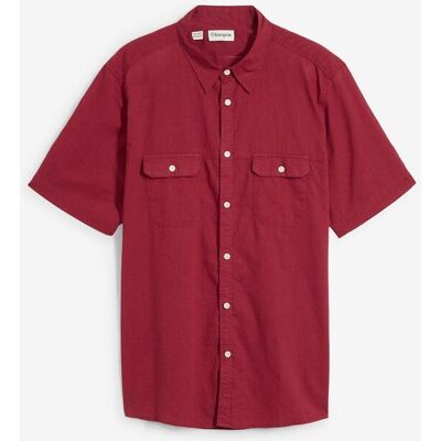 bonprix Kurzarmhemd aus Baumwolle in Regular Fitrot 45Herren bonprix Kurzarmhemd aus Baumwolle in Regular Fitrot 45Herren
