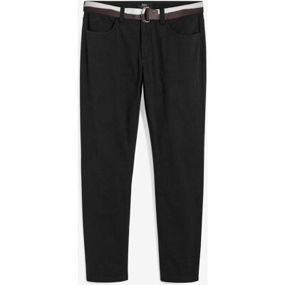 bonprix Regular Fit Stretch-Hose mit Gürtel, Straightschwarz 52Herren bonprix Regular Fit Stretch-Hose mit Gürtel, Straightschwarz 52Herren