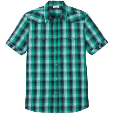 bonprix Kurzarmhemd mit aufgesetzten Taschenblau 49Herren bonprix Kurzarmhemd mit aufgesetzten Taschenblau 49Herren