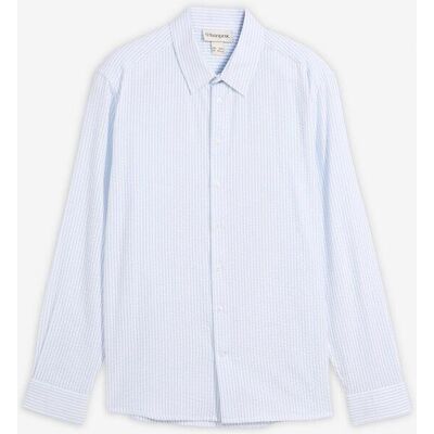 bonprix Langarmhemd aus Baumwolle in Regular Fitblau 47Herren bonprix Langarmhemd aus Baumwolle in Regular Fitblau 47Herren