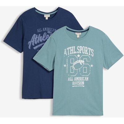 bonprix T-Shirt (2er Pack) in Regular Fitblau 52Herren bonprix T-Shirt (2er Pack) in Regular Fitblau 52Herren