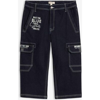 bonprix 3/4-Cargo-Jeans mit Dehnbund, Regular Fitblau 36Herren bonprix 3/4-Cargo-Jeans mit Dehnbund, Regular Fitblau 36Herren