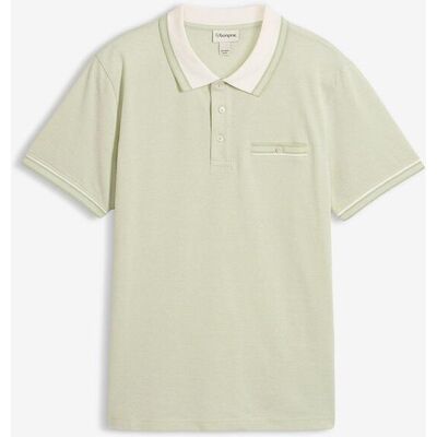 bonprix Piqué-Poloshirt aus reiner Bio-Baumwollegrün 64Herren bonprix Piqué-Poloshirt aus reiner Bio-Baumwollegrün 64Herren